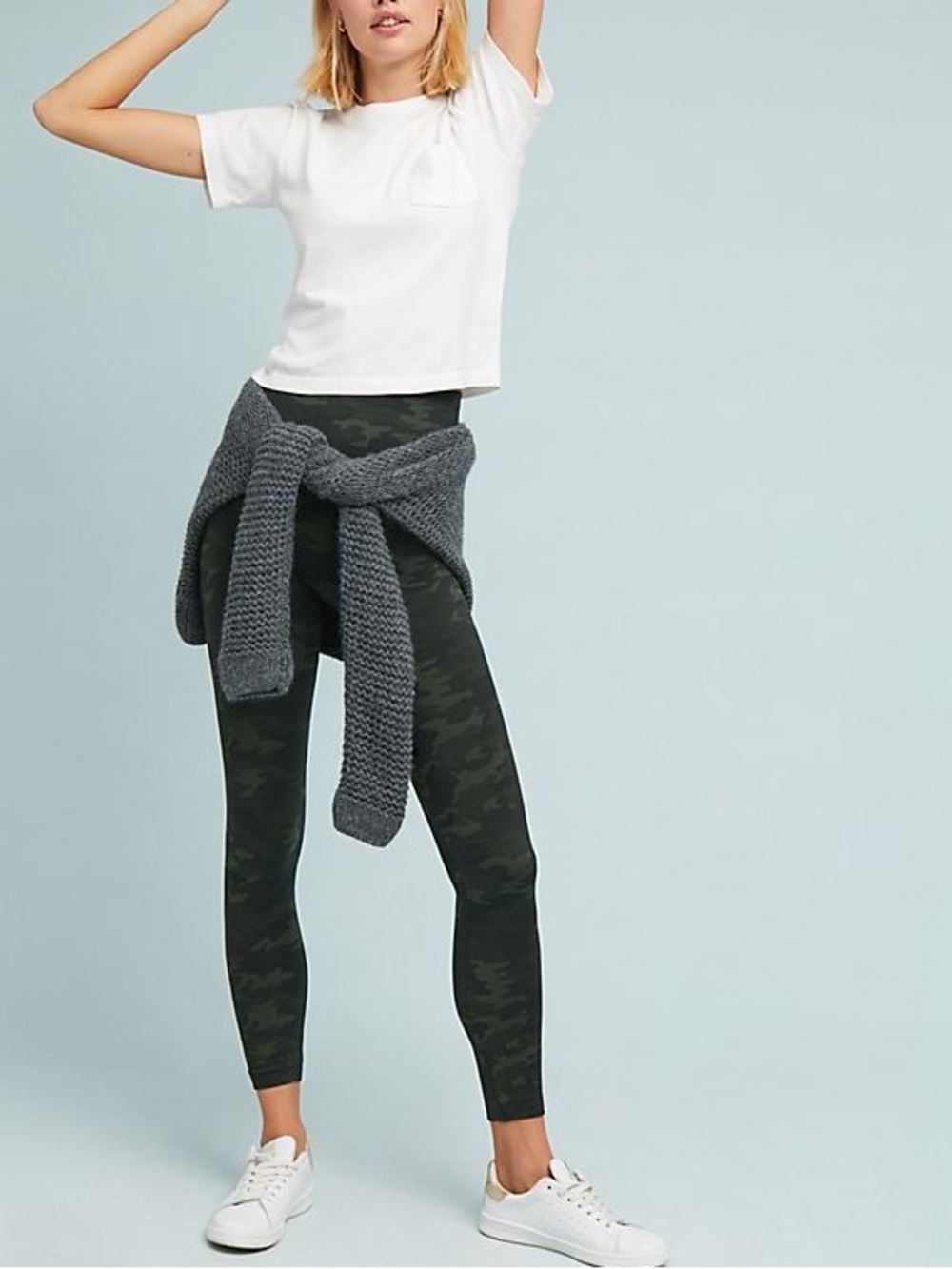 NWT Spanx Green Camo Leggings Size M
